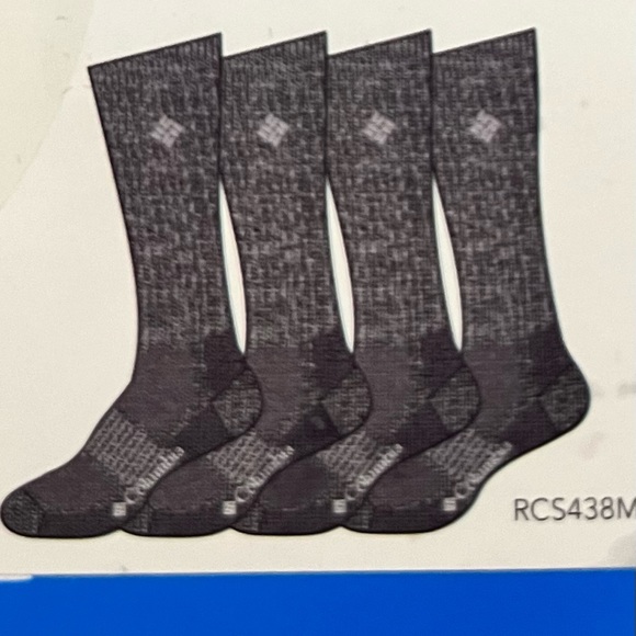 Columbia Socks Men’s 4 Pair Size 6-12 Soft Cushioned Cotton Blend. - Picture 3 of 4